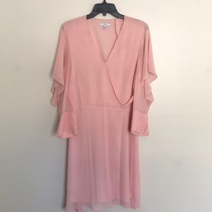 Flirty blush colored dress!